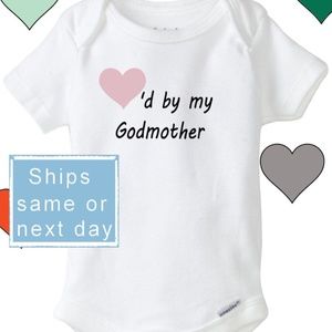 Loved by my Godmother bodysuit, Goddaughter GodSon baby onesie®
